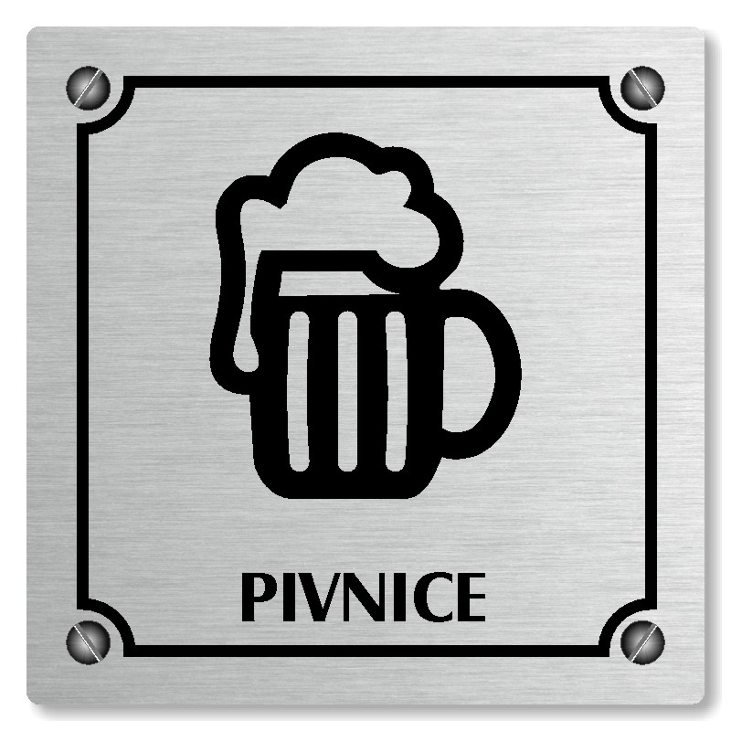 Pivnice, 148x148mm, stříbrná, Kansas